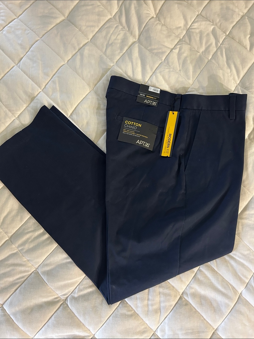Apt. 9 Men's Navy Cotton Chino Pants